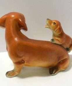 Vintage Dachshund Figurine Collectible side