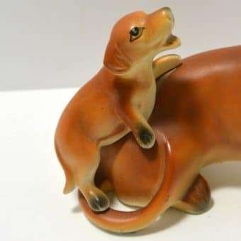 Vintage Dachshund Figurine Collectible pup
