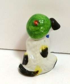 Vintage Occupied Japan Dog Figurine with Cap and Pipe back