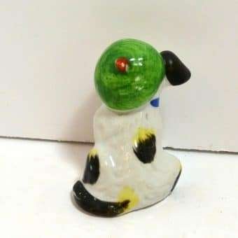 Vintage Occupied Japan Dog Figurine with Cap and Pipe back