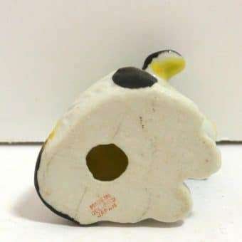 Vintage Occupied Japan Dog Figurine with Cap and Pipe bottom