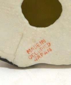 Vintage Occupied Japan Dog Figurine with Cap and Pipe Mark