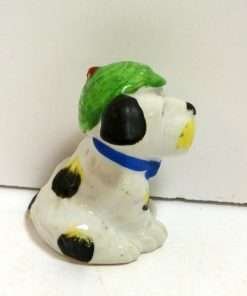Vintage Occupied Japan Dog Figurine with Cap and Pipe 2
