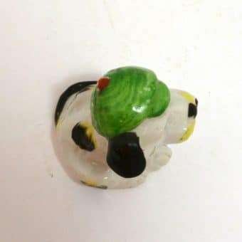 Vintage Occupied Japan Dog Figurine with Cap and Pipe top