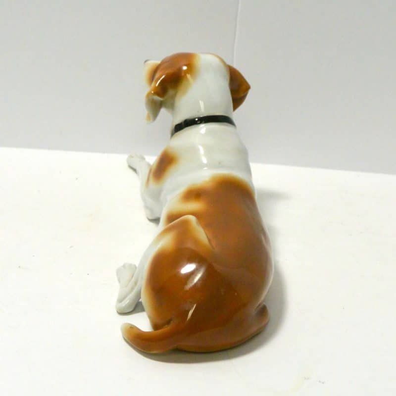 Porcelain Short-Haired Pointer Dog Figurine back