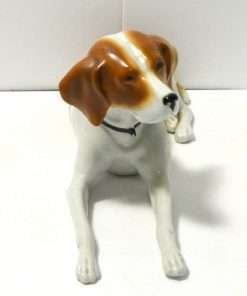 Porcelain Short-Haired Pointer Dog Figurine close