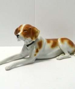 Porcelain Short-Haired Pointer Dog Figurine