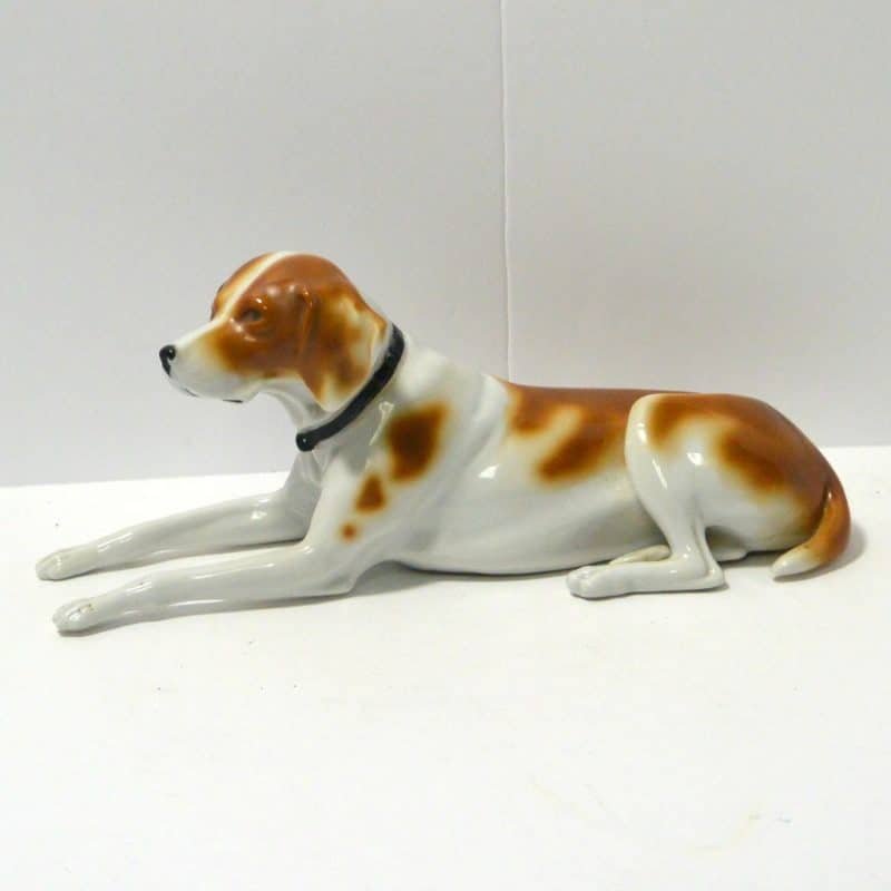 Porcelain Short-Haired Pointer Dog Figurine 3