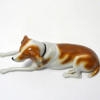 Porcelain Short-Haired Pointer Dog Figurine 1