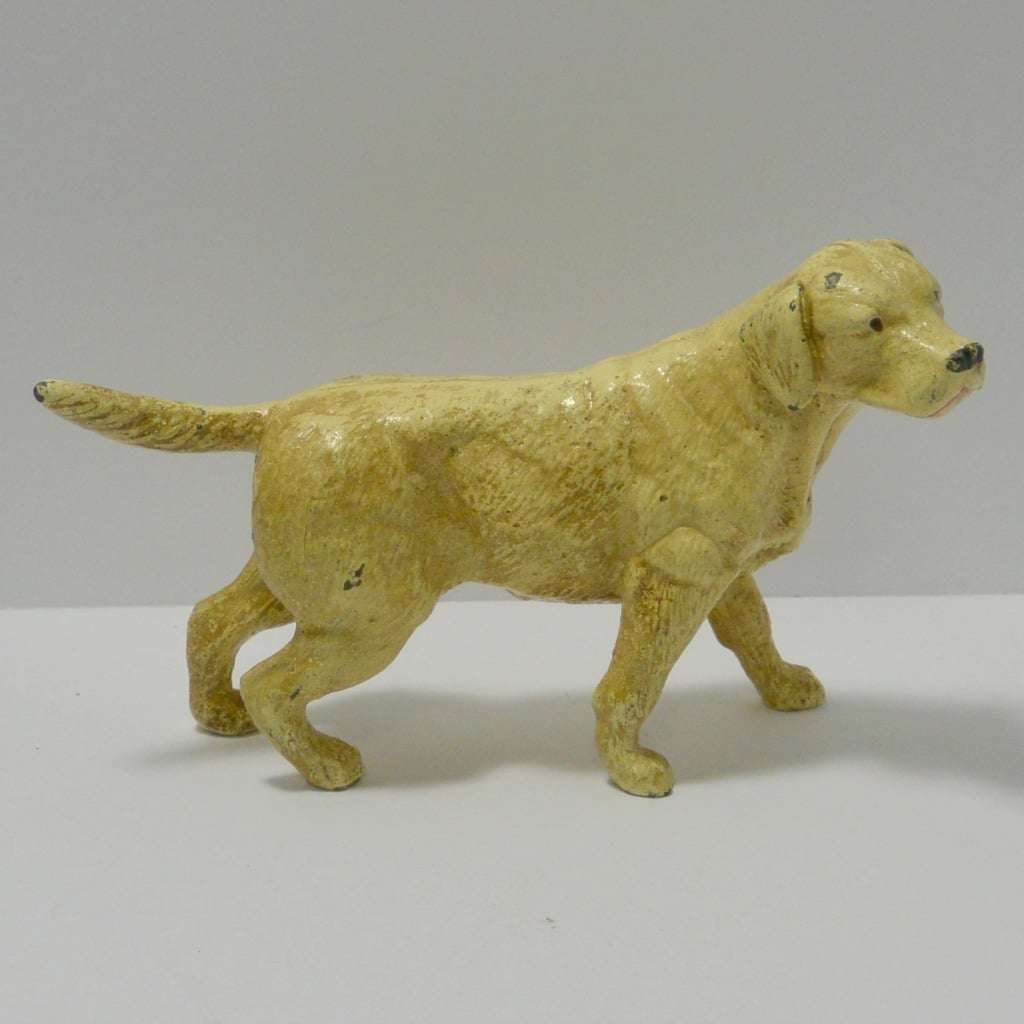 Vintage Cast Iron Yellow Labrador Retriever Doorstop - Image 9