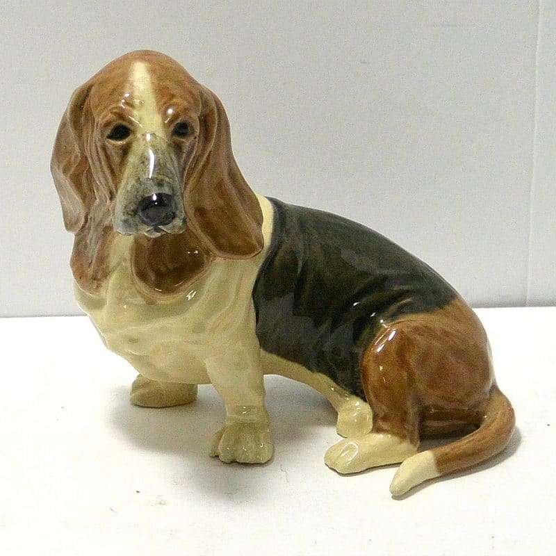 Basset Hound Porcelain Figurine - CRM-2644