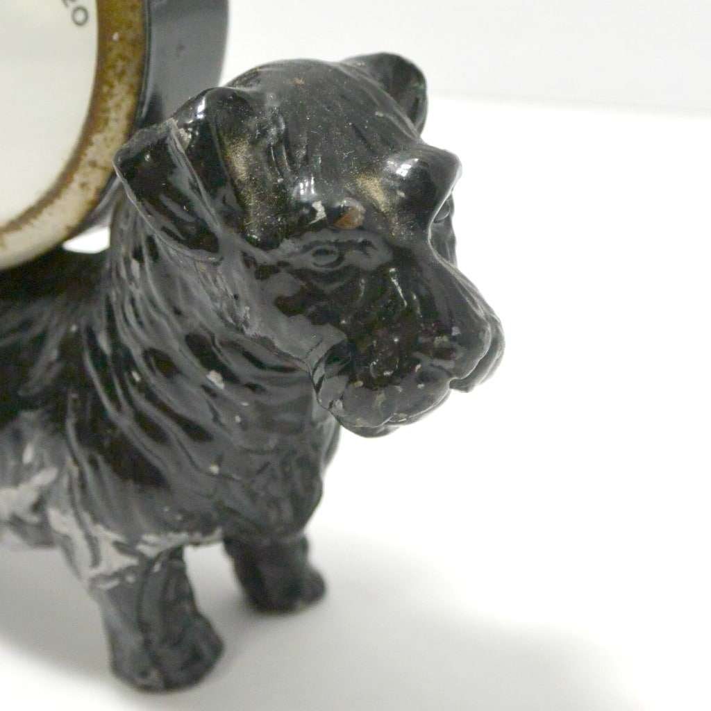 Vintage Cast Iron Scottish Terrier with Fahrenheit Thermometer #2 - A Dogs Tale Collectibles