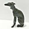 French Bronze Seated Greyhound