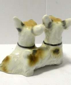 Vintage Terrier Dog Pair Figurine back