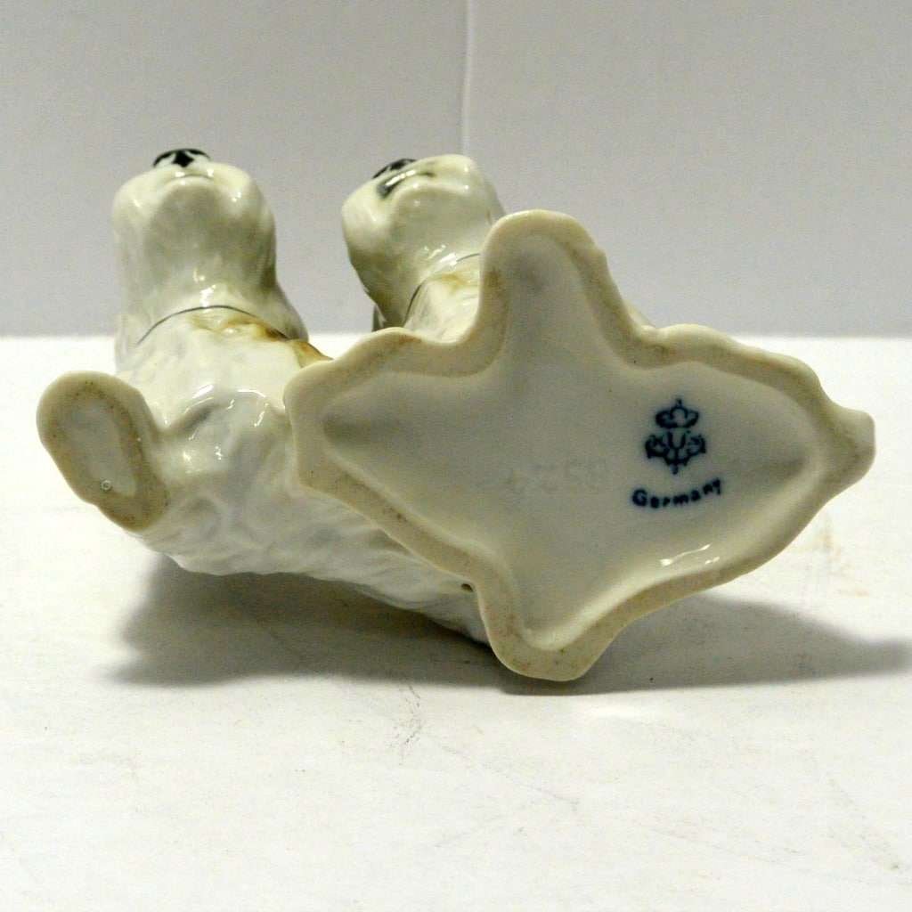 Vintage Porcelain Terrier Dog Pair Germany CRM-J402