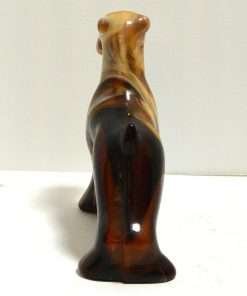 Heisey Imperial Caramel Slag Glass Airedale Dog 