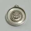 Antique Bulldog Sterling Silver Fob Pendant