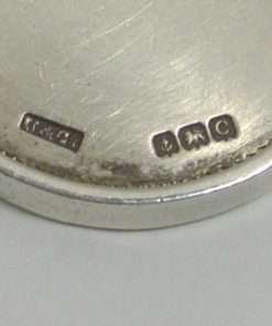 Antique Bulldog Sterling Silver Fob Pendant