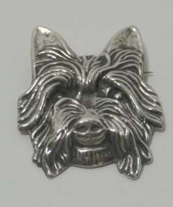 Sterling Silver Yorkshire Terrier Brooch 1