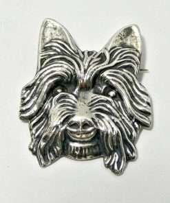 Sterling Silver Yorkshire Terrier Brooch