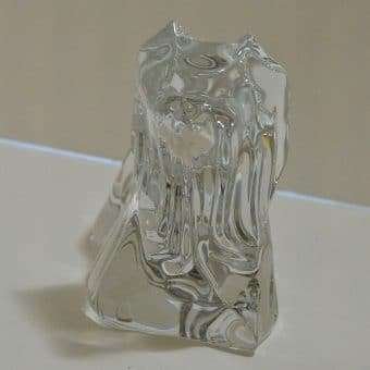 Baccarat Crystal Yorkshire Terrier Dog front