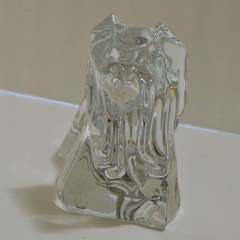 Baccarat Crystal Yorkshire Terrier Dog front