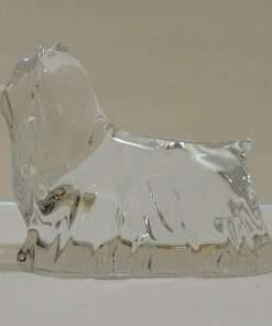 Baccarat Crystal Yorkshire Terrier Dog side 1