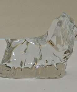 Baccarat Crystal Yorkshire Terrier Dog side 2