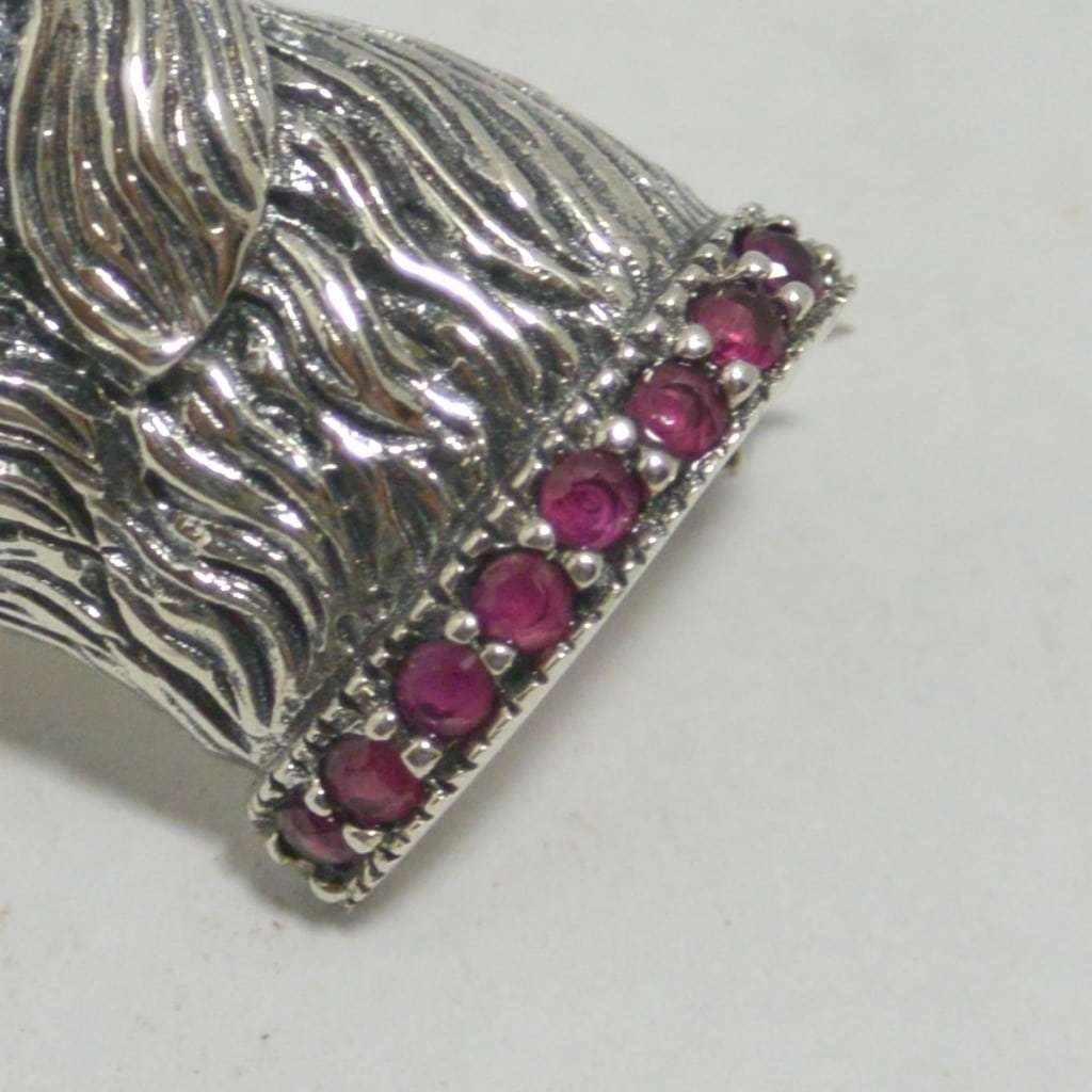 Sterling Silver Borzoi Dog Head Pin JWL-2191