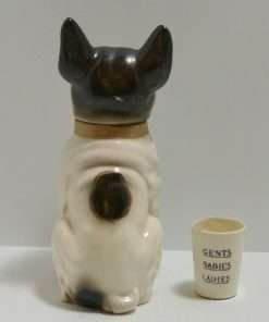 French Bulldog Decanter and Cup