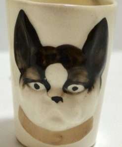 French Bulldog Decanter and Cup