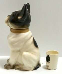 French Bulldog Decanter and Cup