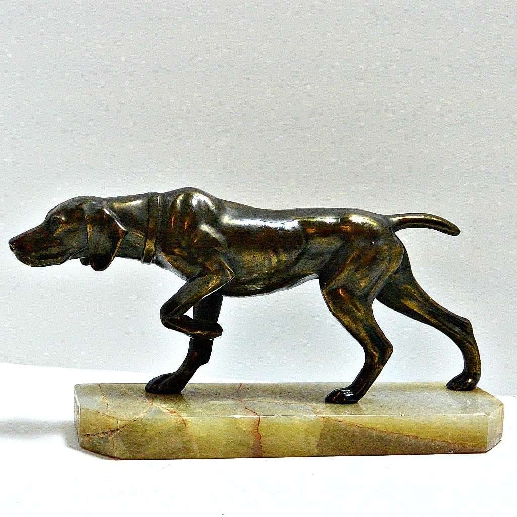 Vintage Pointer Dog Bookend BRZ-2213 #4 - A Dogs Tale Collectibles