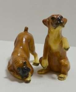 Boxer Puppy Figurines