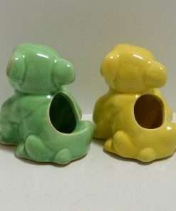 Morton Pottery Pair of Bulldog Planters