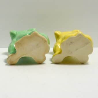 Morton Pottery Pair of Bulldog Planters Bottom