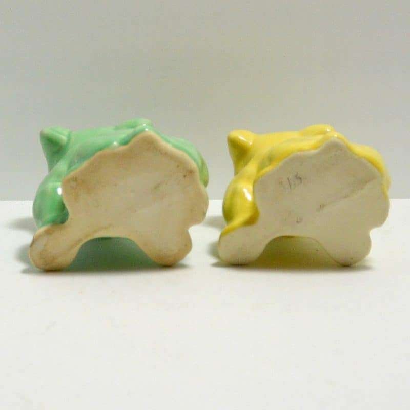 Morton Pottery Pair of Bulldog Planters Bottom