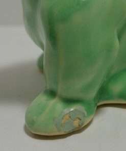 Morton Pottery Pair of Bulldog Planters Chip