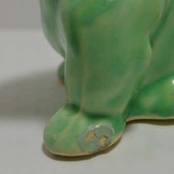 Morton Pottery Pair of Bulldog Planters Chip