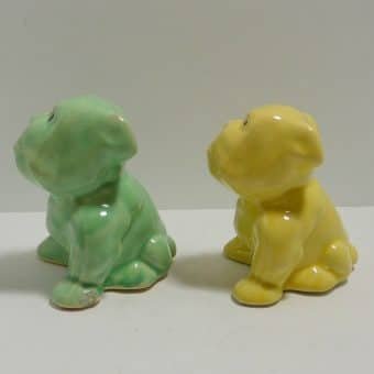 Morton Pottery Pair of Bulldog Planters 1