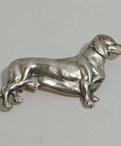Vintage Sterling Silver Dachshund Pin