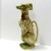 Vintage Majolica Greyhound Dog Pitcher