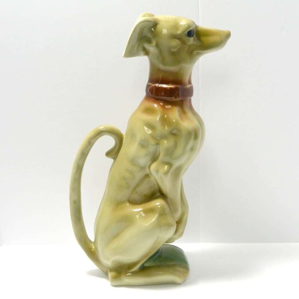 Vintage Majolica Greyhound Dog Pitcher - Image 2