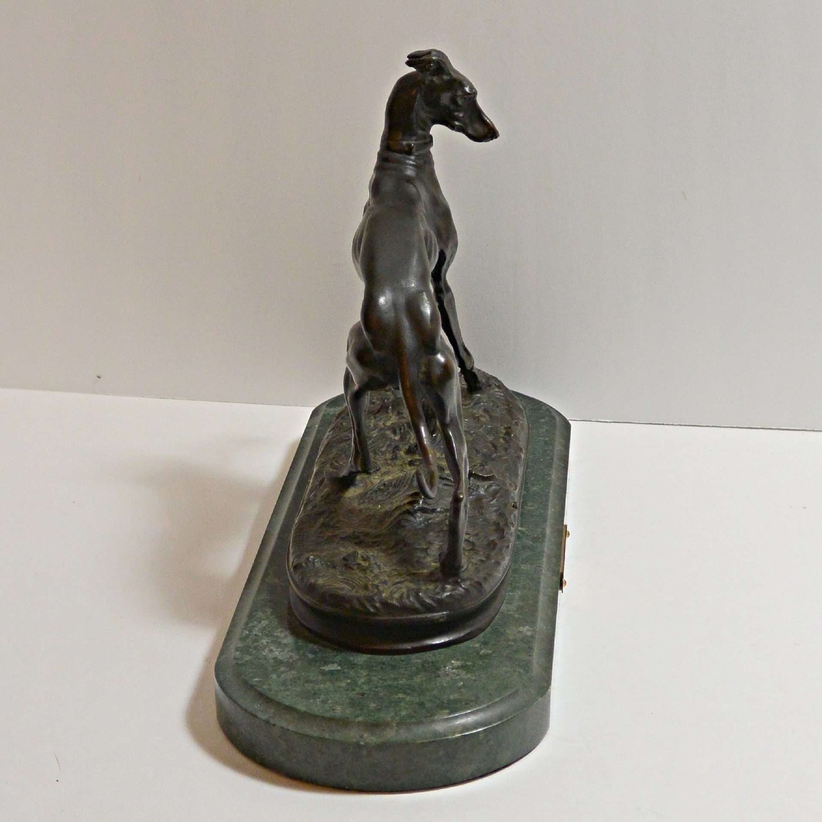 Rare French Bronze Greyhound Dog by Pierre Jules Mene #1 - A Dogs Tale Collectibles