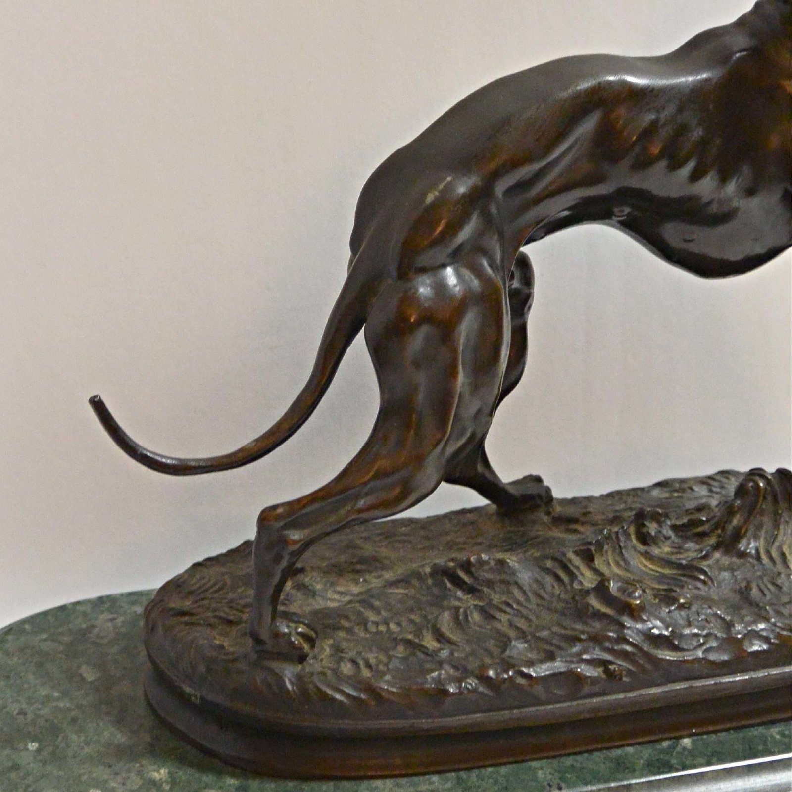 Rare French Bronze Greyhound Dog by Pierre Jules Mene #5 - A Dogs Tale Collectibles