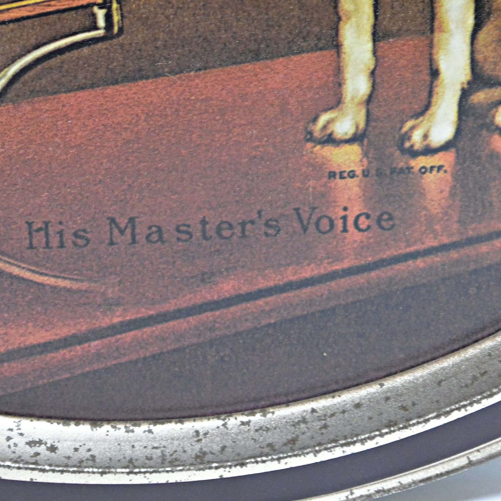 Vintage RCA Nipper Metal Ad Tray #4 - A Dogs Tale Collectibles