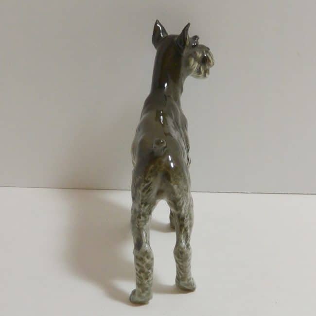 Hutschenreuther Porcelain Schnauzer Dog Figurine back