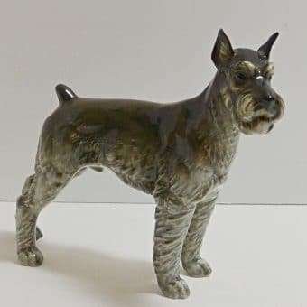 Hutschenreuther Porcelain Schnauzer Dog Figurine