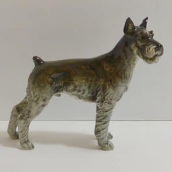Porcelain Schnauzer Dog Collectible