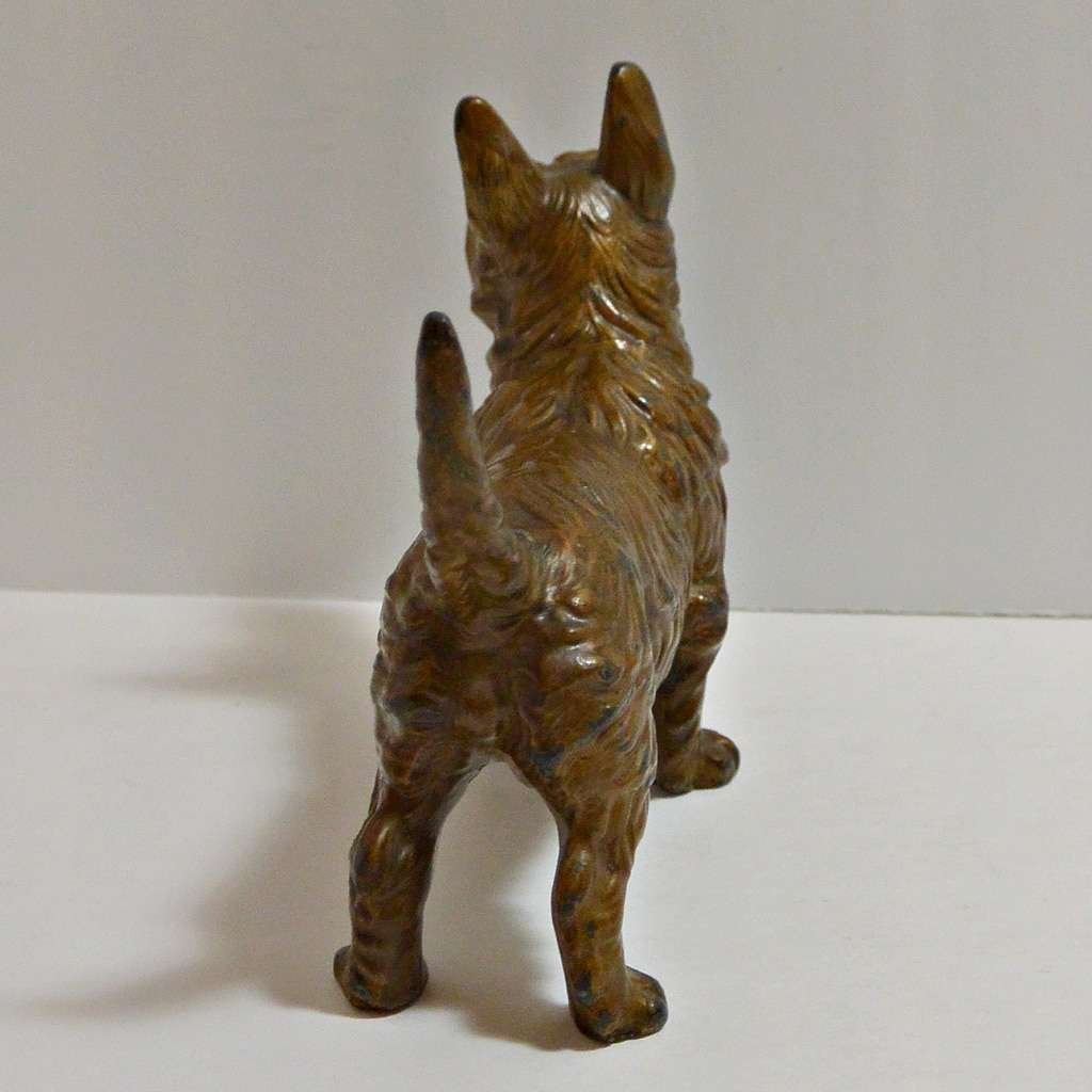 Vintage Bronze Scottish Terrier Dog #5 - A Dogs Tale Collectibles